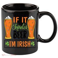 St Patricks Day Drinking 11oz C Handle Ceramic Mug