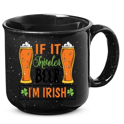 St Patricks Day Drinking 15oz Campfire Ceramic Mug