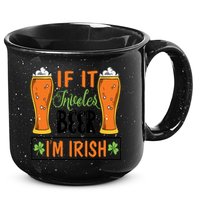 St Patricks Day Drinking 15oz Campfire Ceramic Mug