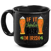 St Patricks Day Drinking 15oz Campfire Ceramic Mug