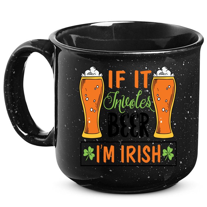 St Patricks Day Drinking 15oz Campfire Ceramic Mug