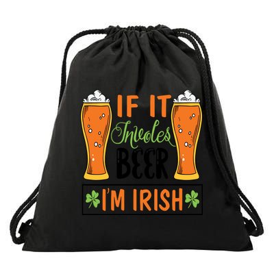 St Patricks Day Drinking Drawstring Bag