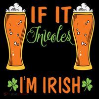 St Patricks Day Drinking Drawstring Bag