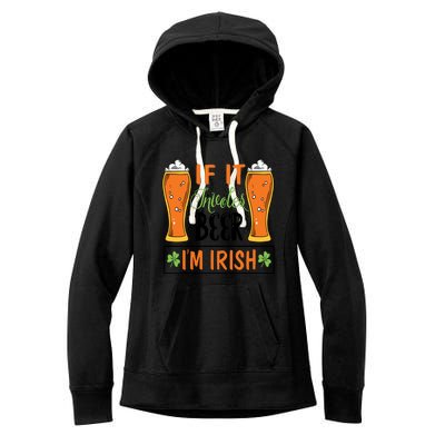 St Patricks Day Drinking Women's Fleece Hoodie