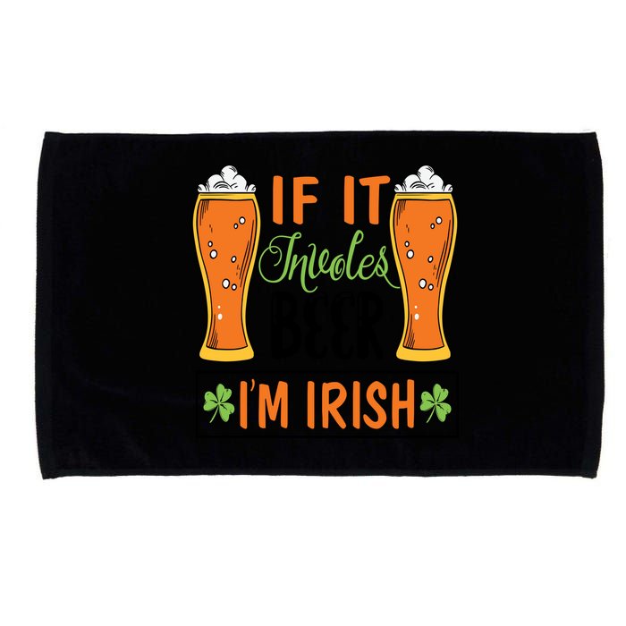 St Patricks Day Drinking Microfiber Hand Towel
