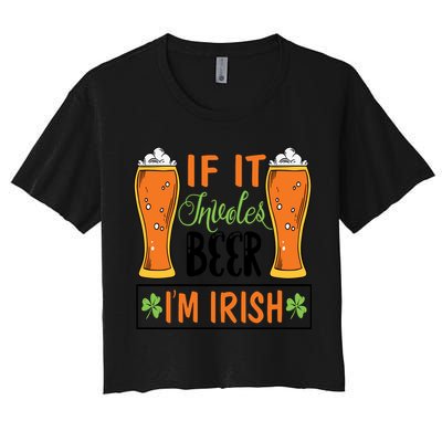 St Patricks Day Drinking Crop Top