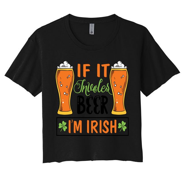 St Patricks Day Drinking Crop Top