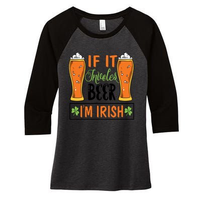 St Patricks Day Drinking Women's Tri-Blend 3/4-Sleeve Raglan Shirt