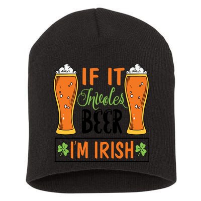 St Patricks Day Drinking Short Acrylic Beanie