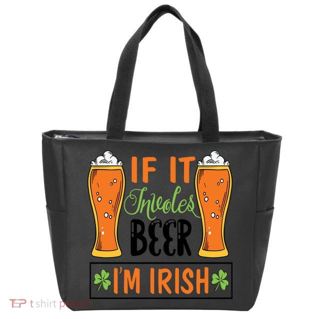 St Patricks Day Drinking Zip Tote Bag
