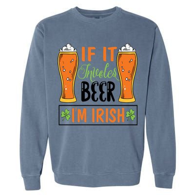 St Patricks Day Drinking Garment-Dyed Sweatshirt