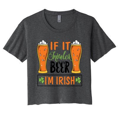 St Patricks Day Drinking Women's Crop Top Tee