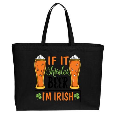 St Patricks Day Drinking Cotton Canvas Jumbo Tote