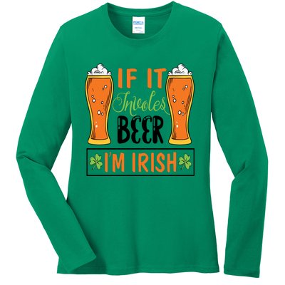 St Patricks Day Drinking Ladies Long Sleeve Shirt