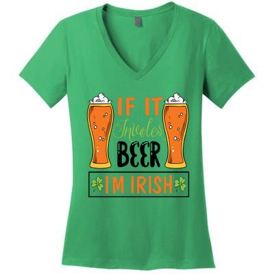 St Patricks Day Drinking Women's V-Neck T-Shirt