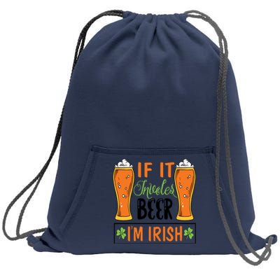 St Patricks Day Drinking Sweatshirt Cinch Pack Bag