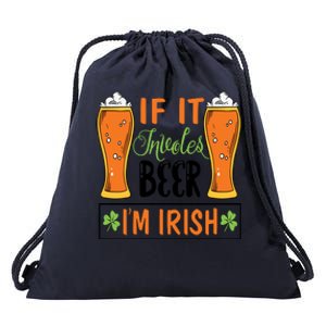 St Patricks Day Drinking Drawstring Bag