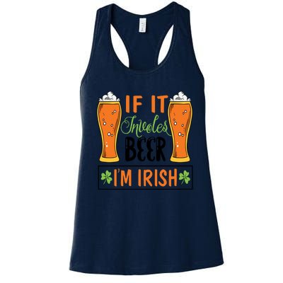 St Patricks Day Drinking Women's Racerback Tank