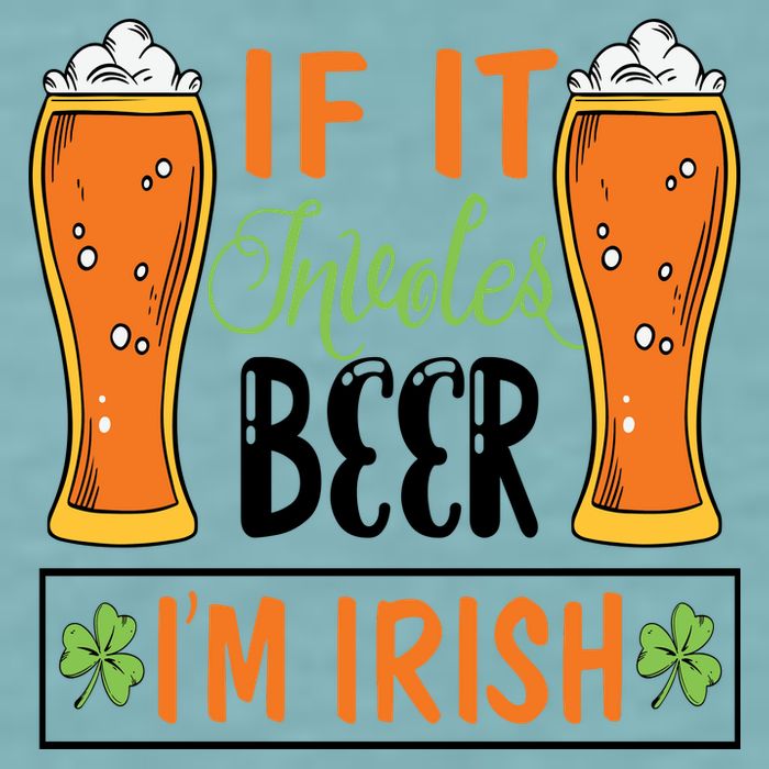 St Patricks Day Drinking Sueded Cloud Jersey T-Shirt