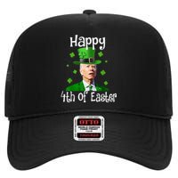 St Patricks Day Funny Happy 4th Of Easter Anti Joe Biden High Crown Mesh Back Trucker Hat