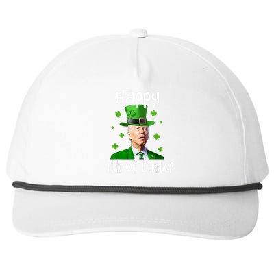 St Patricks Day Funny Happy 4th Of Easter Anti Joe Biden Snapback Five-Panel Rope Hat