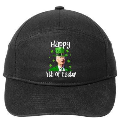 St Patricks Day Funny Happy 4th Of Easter Anti Joe Biden 7-Panel Snapback Hat