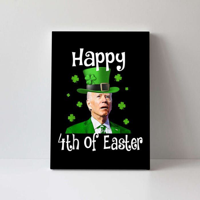 St Patricks Day Funny Happy 4th Of Easter Anti Joe Biden Canvas