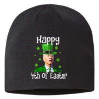 St Patricks Day Funny Happy 4th Of Easter Anti Joe Biden Sustainable Beanie