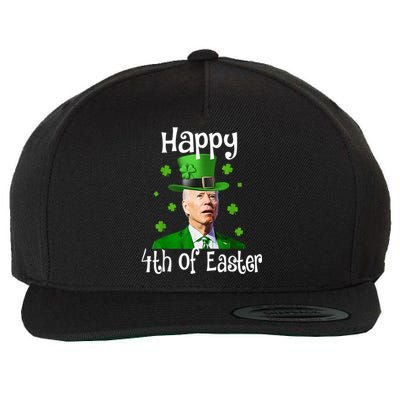 St Patricks Day Funny Happy 4th Of Easter Anti Joe Biden Wool Snapback Cap