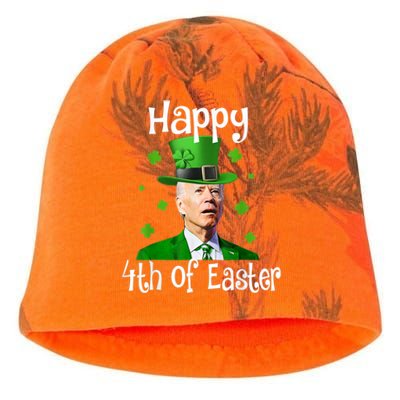 St Patricks Day Funny Happy 4th Of Easter Anti Joe Biden Kati - Camo Knit Beanie