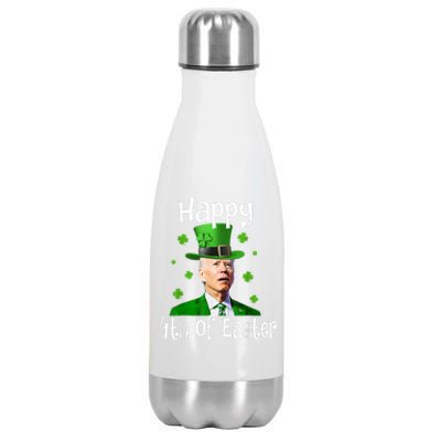 St Patricks Day Funny Happy 4th Of Easter Anti Joe Biden Stainless Steel Insulated Water Bottle