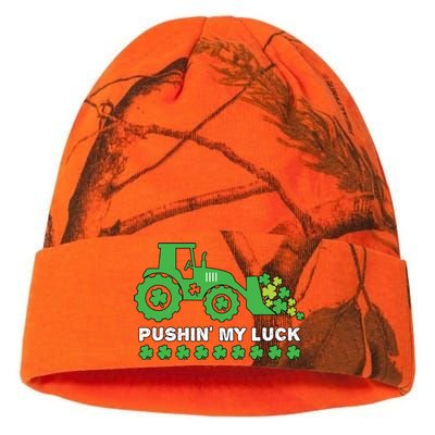 St Patricks Day Pushing My Luck Monster Truck Kati Licensed 12" Camo Beanie