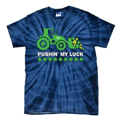 St Patricks Day Pushing My Luck Monster Truck Tie-Dye T-Shirt