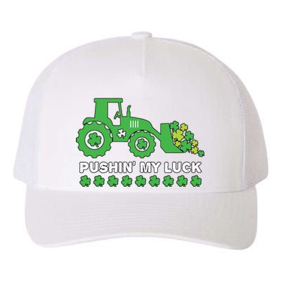 St Patricks Day Pushing My Luck Monster Truck Yupoong Adult 5-Panel Trucker Hat