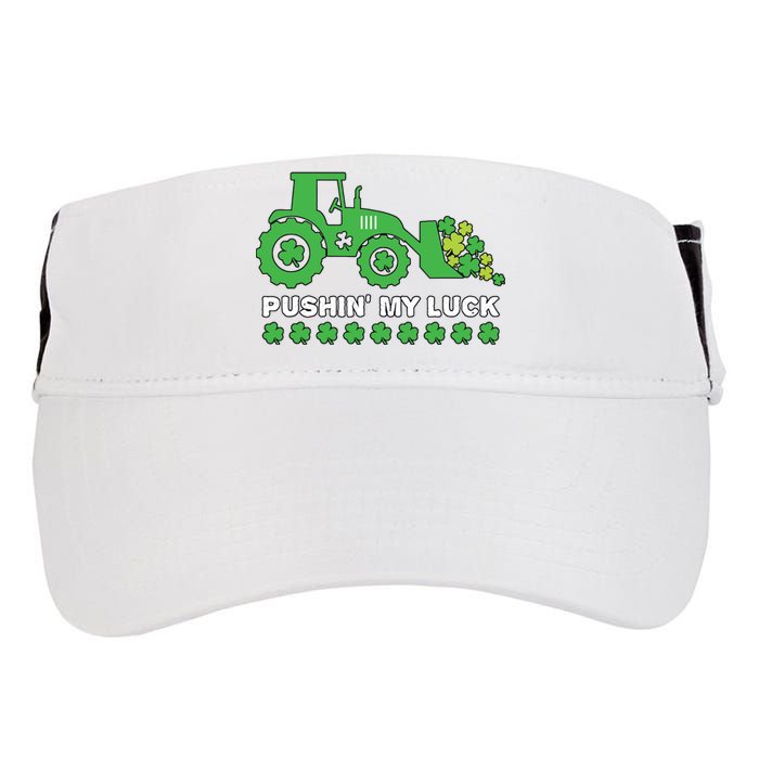 St Patricks Day Pushing My Luck Monster Truck Adult Drive Performance Visor