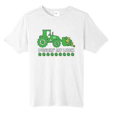 St Patricks Day Pushing My Luck Monster Truck Tall Fusion ChromaSoft Performance T-Shirt