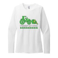 St Patricks Day Pushing My Luck Monster Truck Womens CVC Long Sleeve Shirt