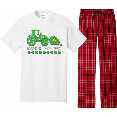 St Patricks Day Pushing My Luck Monster Truck Pajama Set