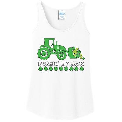 St Patricks Day Pushing My Luck Monster Truck Ladies Essential Tank