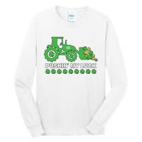 St Patricks Day Pushing My Luck Monster Truck Tall Long Sleeve T-Shirt