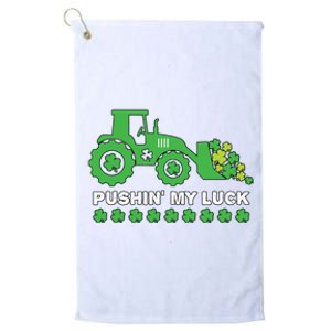 St Patricks Day Pushing My Luck Monster Truck Platinum Collection Golf Towel