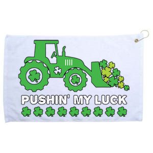 St Patricks Day Pushing My Luck Monster Truck Grommeted Golf Towel