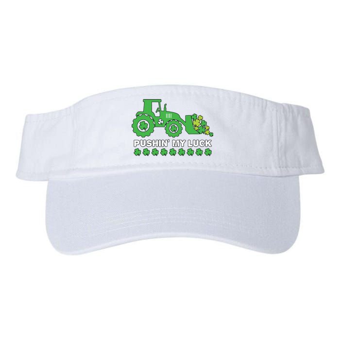 St Patricks Day Pushing My Luck Monster Truck Valucap Bio-Washed Visor