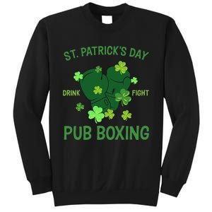 St Patrick's Day Drink Fight Pub Boxing Lucky Clover Lover Gift Idea Sweatshirt