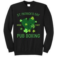 St Patrick's Day Drink Fight Pub Boxing Lucky Clover Lover Gift Idea Sweatshirt