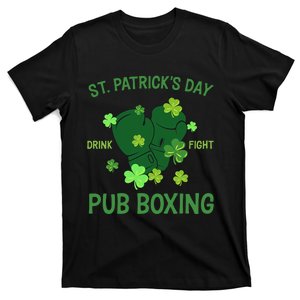 St Patrick's Day Drink Fight Pub Boxing Lucky Clover Lover Gift Idea T-Shirt