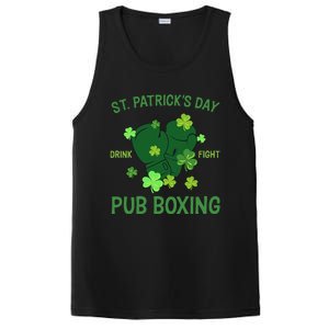 St Patrick's Day Drink Fight Pub Boxing Lucky Clover Lover Gift Idea PosiCharge Competitor Tank