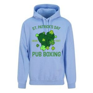 St Patrick's Day Drink Fight Pub Boxing Lucky Clover Lover Gift Idea Unisex Surf Hoodie