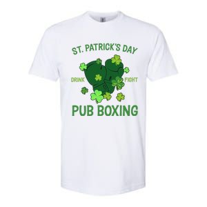 St Patrick's Day Drink Fight Pub Boxing Lucky Clover Lover Gift Idea Softstyle CVC T-Shirt