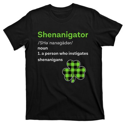 Saint Patrick's Day Gifts Shenanigator Funny Shenanigans T-Shirt